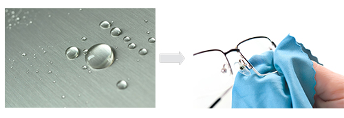 عملکرد پوشش آب گریز در عدسی عینک طبی