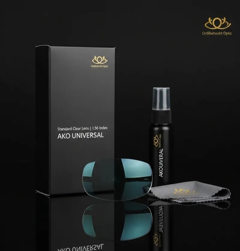 عدسی عینک یونیورسال 1.56 - وضوح استاندارد و محافظت UV | AKO UNIVERSAL