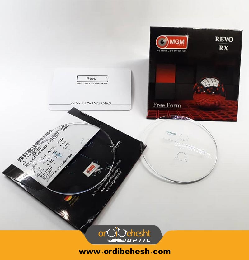 عدسی عینک فتوکروم آنتی رفلکس Revo