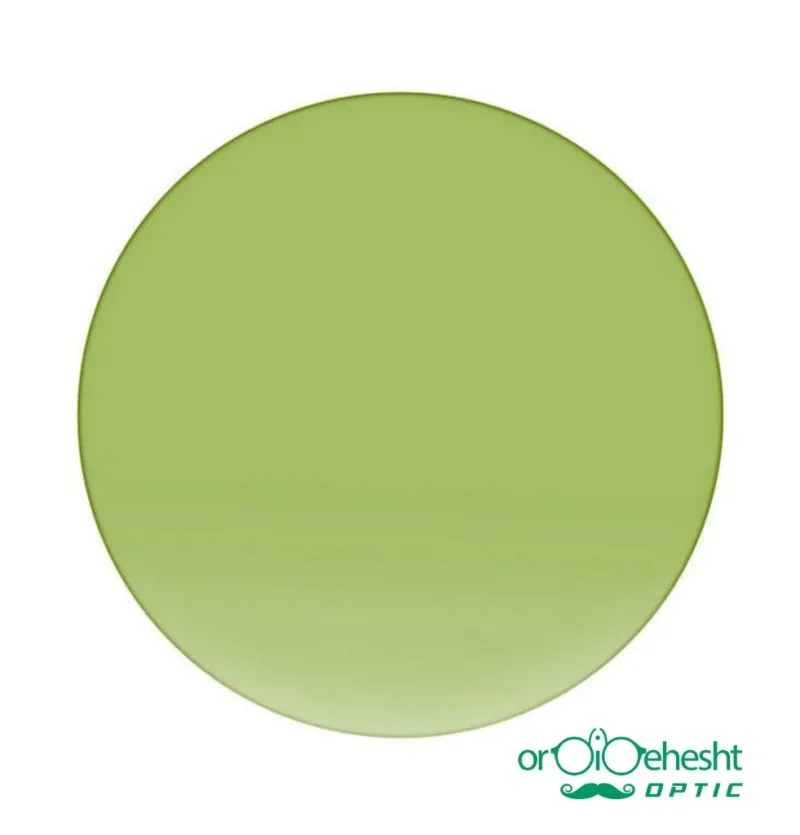 عدسی عینک طبی رنگی سبز