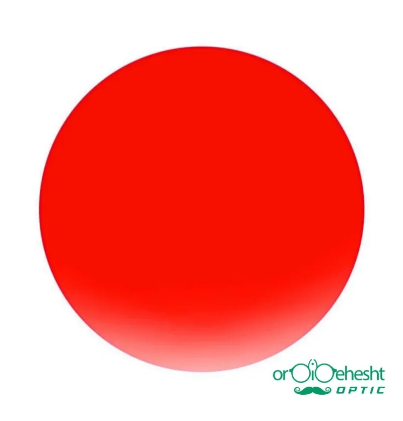 عدسی عینک طبی رنگ قرمز