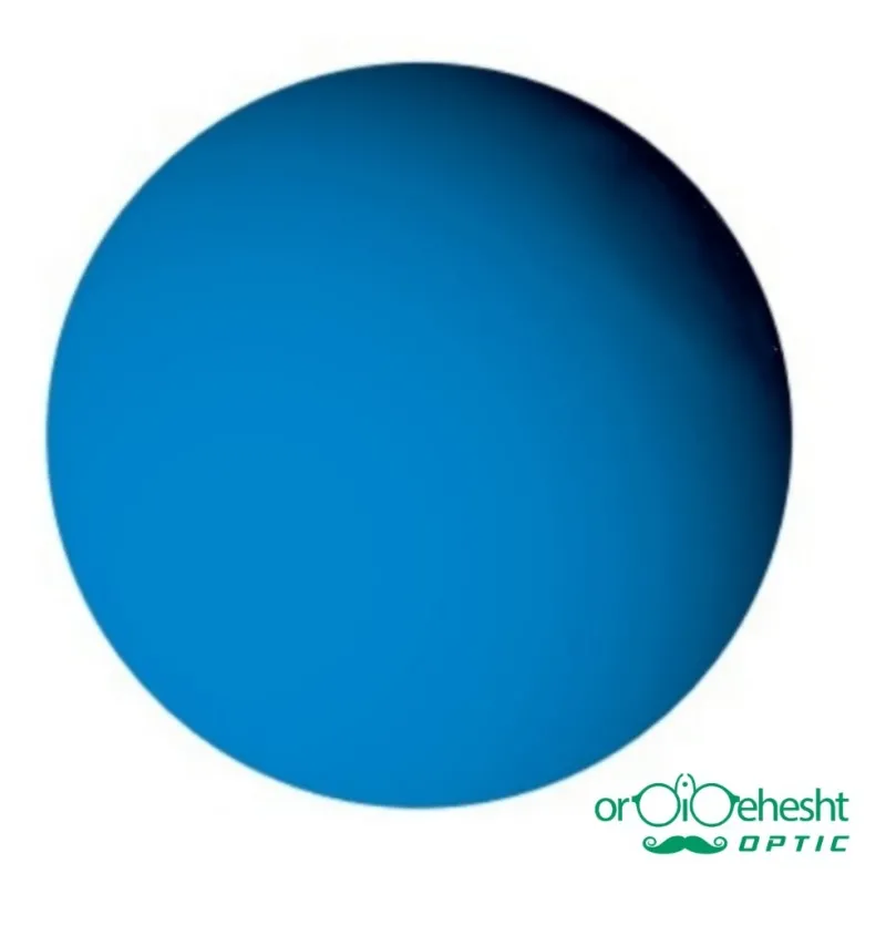عدسی عینک طبی رنگ آبی