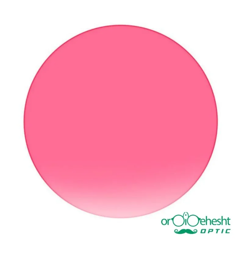 عدسی عینک طبی رنگ صورتی