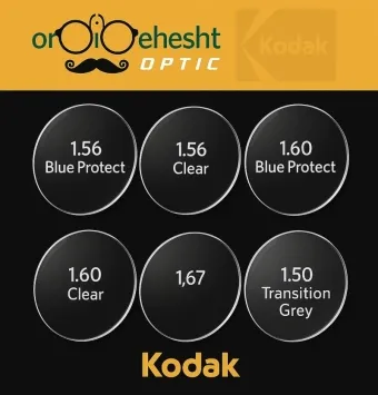 عدسی عینک اصل KODAK – همه مدلها و ضخامتها