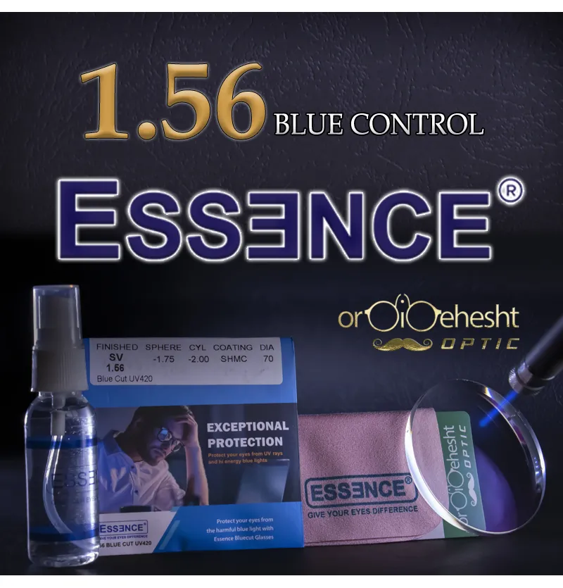 عدسی عینک بلوکنترل اسنس کره ✔️ Essence Blu control 1.56
