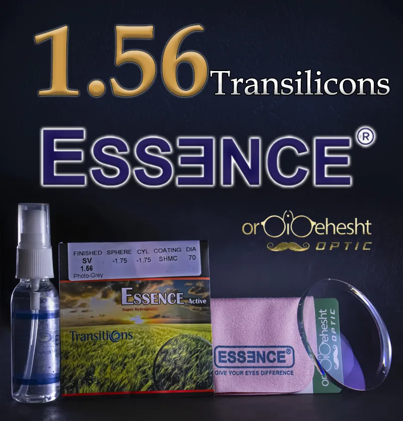 عدسی فتو کروم اسنس 1.56 ✔️ ESSENCE 1.56 transition
