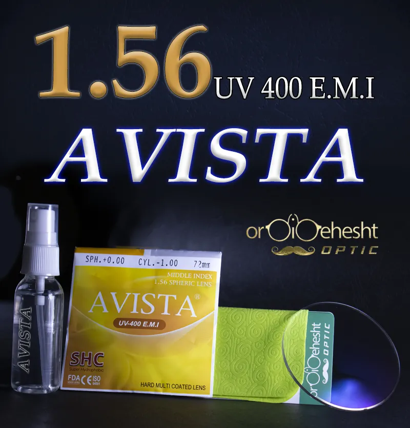 عدسی عینک 1.56 اویستا آنتی رفلکس ✔️ AVISTA 1.56
