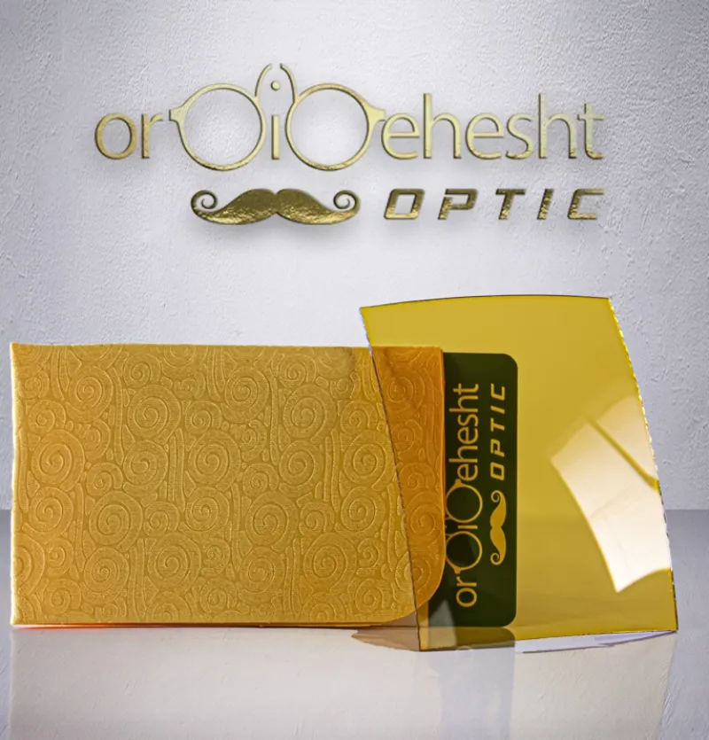 عدسی عینک دید در شب پلاریزه UV400 رنگ زرد