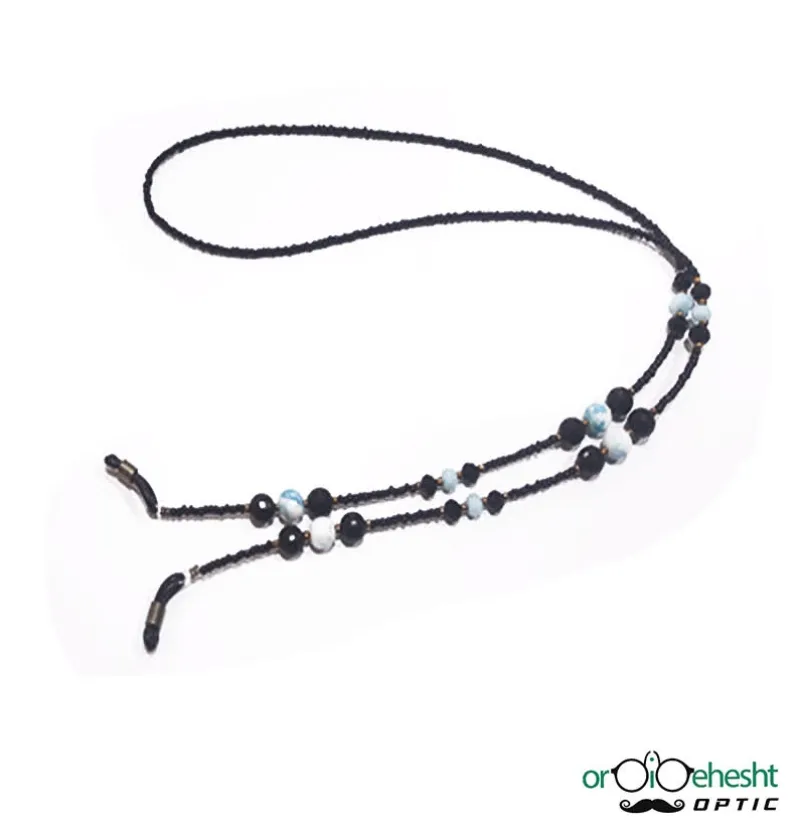 بند عینک با طراحی سنگی و مروارید✔️ دارای رنگ بندی متنوع