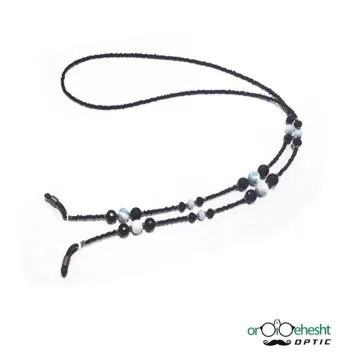 بند عینک با طراحی سنگی و مروارید✔️ دارای رنگ بندی متنوع