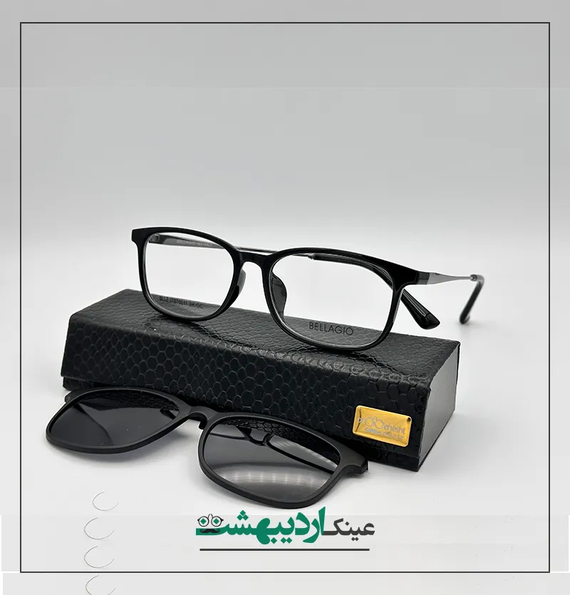 عینک طبی مردانه کاوردار مگنتی BELLAGIO70011✔️