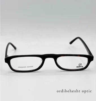 عینک طبی نُوو مدل MAI-324 | فریم مستطیلی لاکپشتی قهوهای