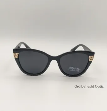 عینک آفتابی زنانه Cat-Eye مشکی–پلاریزه و UV400