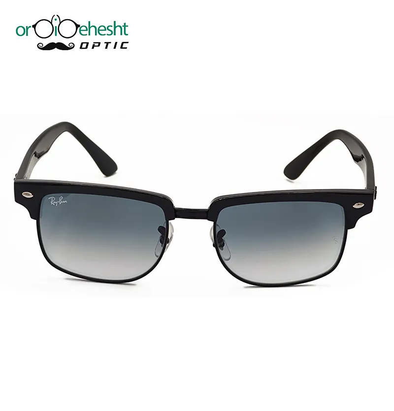 عینک آفتابی ریبن (Ray-Ban) مدل کلابمستر (Clubmaster) مشکی با عدسی گرادیانت | اورجینال