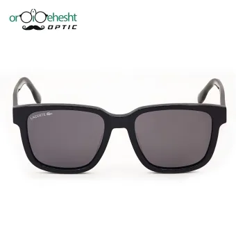 عینک آفتابی لاگست (Lacoste) فریم مشکی کلاسیک | لنز مشکی UV400 | مدل اسپرت–مینیمال
