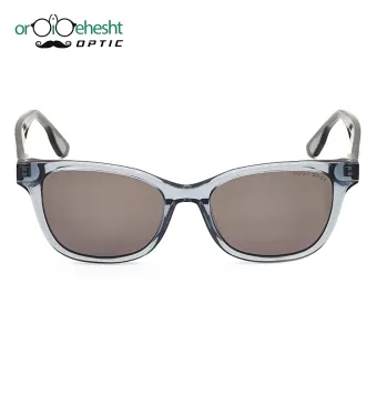 عینک آفتابی هوگو بوس (Hugo Boss) فریم طوسی شفاف | مدل کلاسیک | لنز دودی UV400