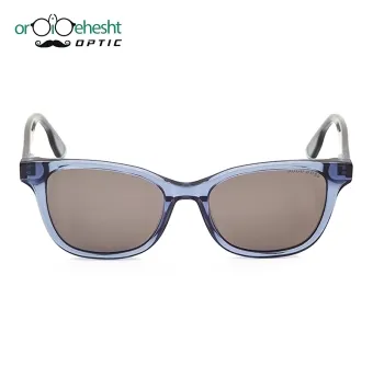 عینک آفتابی هوگو بوس (Hugo Boss) فریم آبی شفاف | مدل کلاسیک | لنز دودی UV400