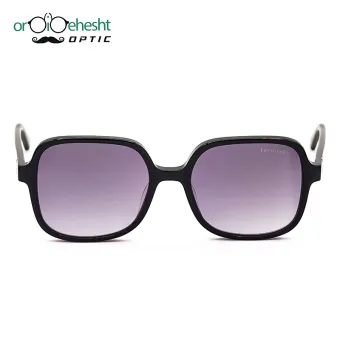 عینک آفتابی تیفانی (Tiffany & Co) فریم مشکی کلاسیک | لنز بنفش گرادیانت UV400 | طراحی مربعی لاکچری