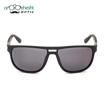 ینک آفتابی OGA مردانه | فریم مشکی مات اسپرت | دسته فلزی خاکستری | لنز دودی UV400 | مدل اسپرت پهن