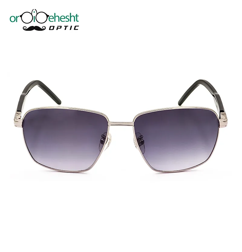 عینک آفتابی فلزی مدل 1230 طرح GUCCI با لنز طوسی گرادیانت UV400