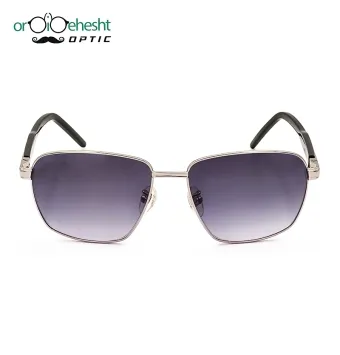 عینک آفتابی فلزی مدل 1230 طرح GUCCI با لنز طوسی گرادیانت UV400