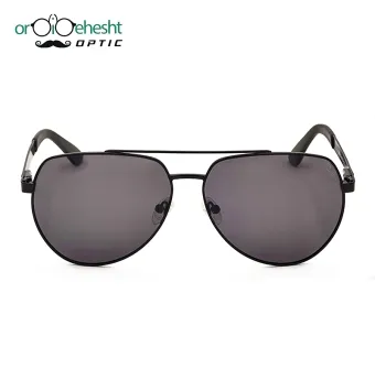 عینک آفتابی مردانه مدل 6603 طرح DUTTI با فریم فلزی مشکی و لنز طوسی UV400