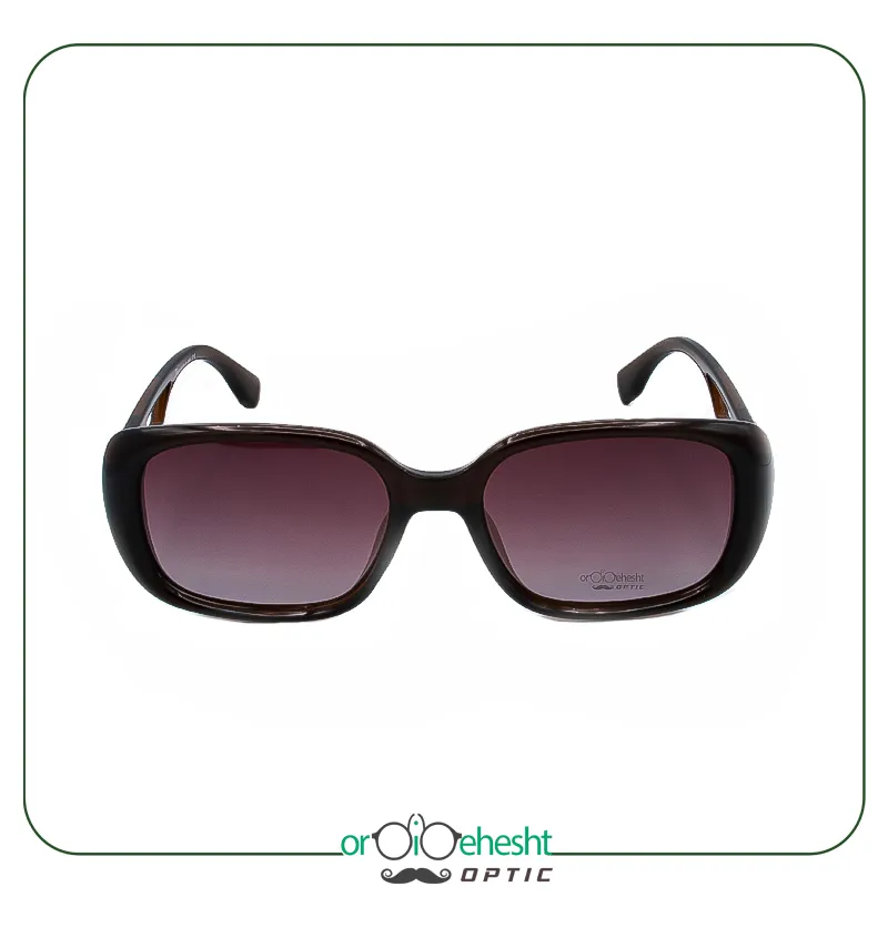 عینک آفتابی زنانه دیور استایل مدل P5205 C8 فریم قهوهای با لنز بنفش گرادیانت (54–18–138) | طبی آفتابی و پلاریزه