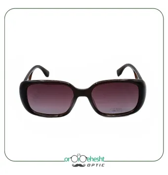 عینک آفتابی زنانه دیور استایل مدل P5205 C8 فریم قهوه‌ای با لنز بنفش گرادیانت (54–18–138) | طبی آفتابی و پلاریزه