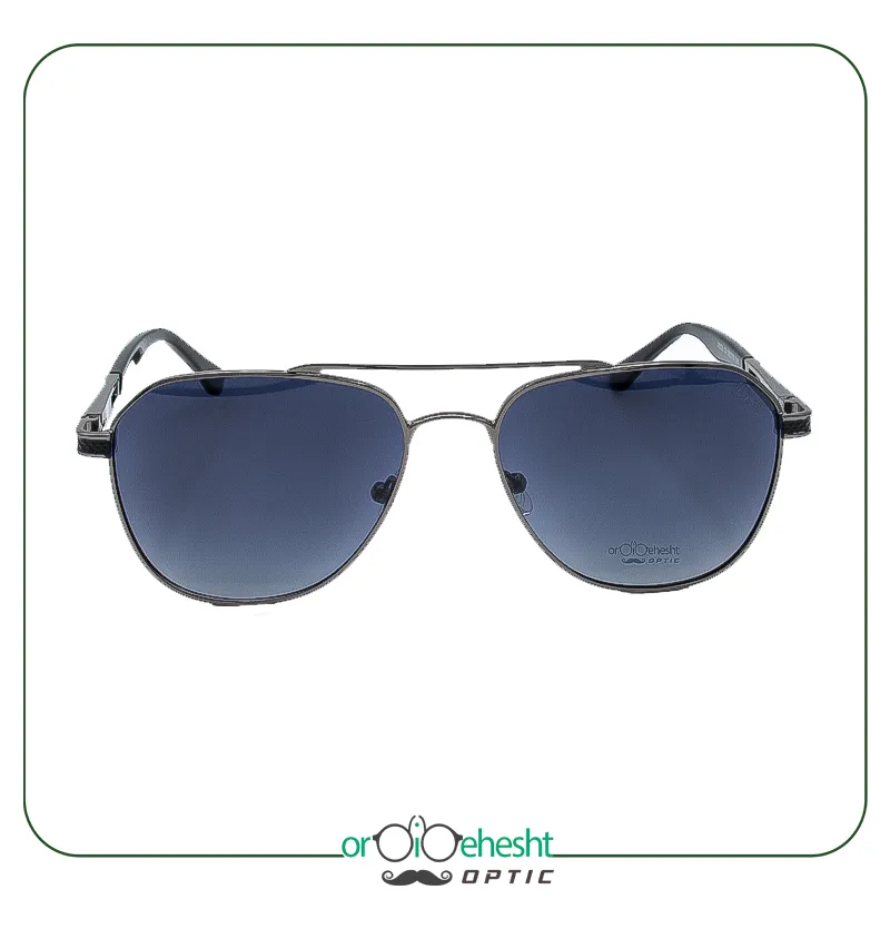 عینک آفتابی مردانه DouTi مدل S6626 C3 با فریم فلزی و دسته کربنی فنردار | UV400