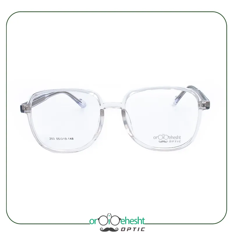 عینک طبی برند اردیبهشت مدل OX-410 C1 با فریم کریستالی شفاف