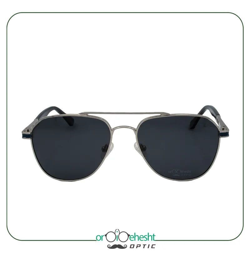 عینک آفتابی برند DUTTI مدل خلبانی فلزی با لنز مشکی UV400