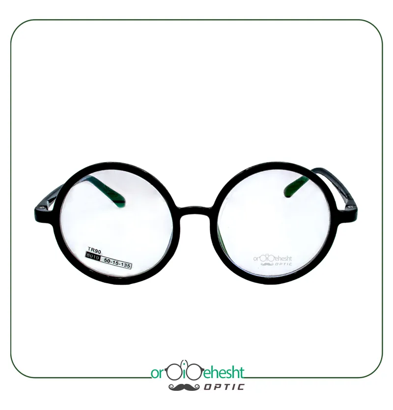عینک طبی Ordibehesht | فریم گرد کلاسیک مشکی