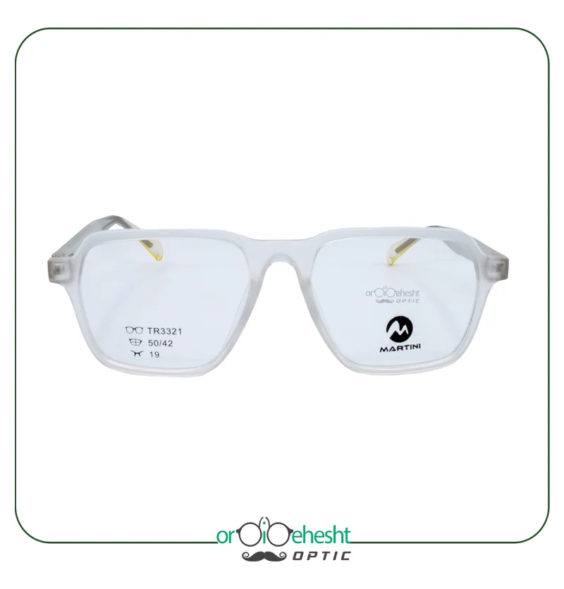 عینک طبی Martini | فریم شفاف مینیمال سبک