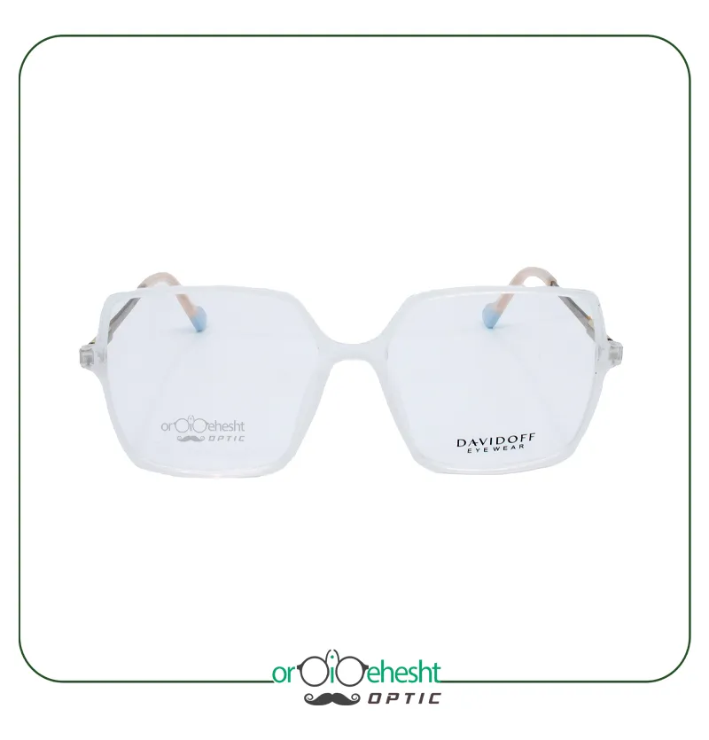 عینک طبی زنانه مربعی شفاف Davidoff - شیک و مدرن