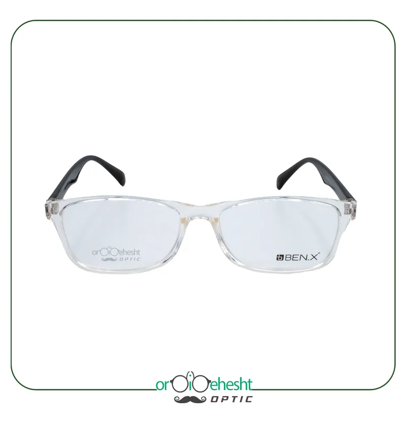 عینک طبی مربعی شفاف Ben.X - سبک و مقاوم