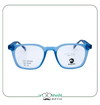 عینک طبی زنانه مربعی آبی مارتین - شیک و مدرن