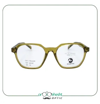 عینک طبی مردانه گرد سبز مارتین - طراحی کلاسیک و شیک
