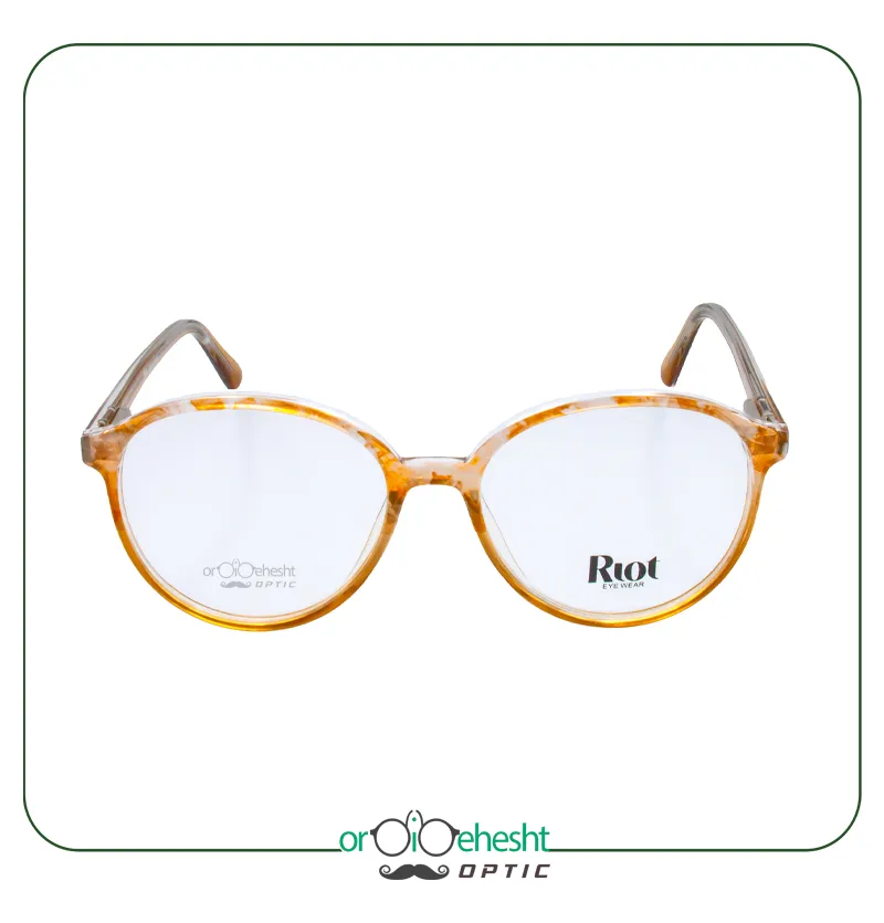 عینک طبی گرد Riot با فریم لاک‌پشتی | طراحی کلاسیک و مدرن