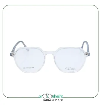 عینک طبی هشت‌ضلعی شفاف مدل 202 | استایل مینیمال و مدرن
