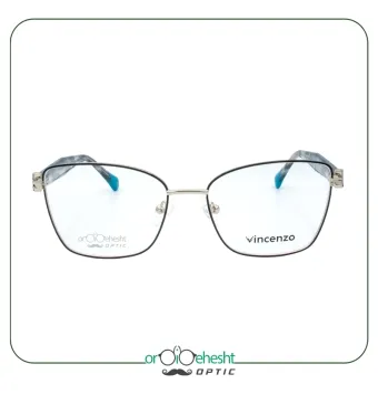 {عینک طبی زنانه دسته شفاف برند وینچنزو Vincenzo