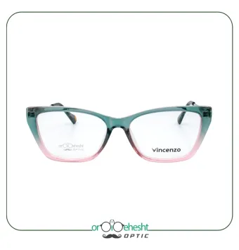 {عینک طبی دو رنگ شفاف زنانه برند وینچنزو Vincenzo
