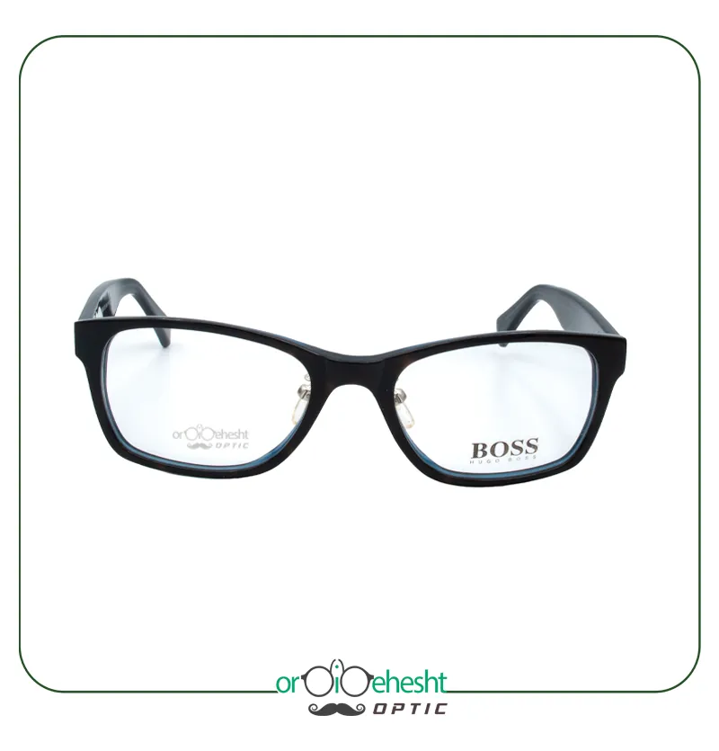 عینک طبی زنانه دسته پلنگی برند هوگو باس Hugo boss