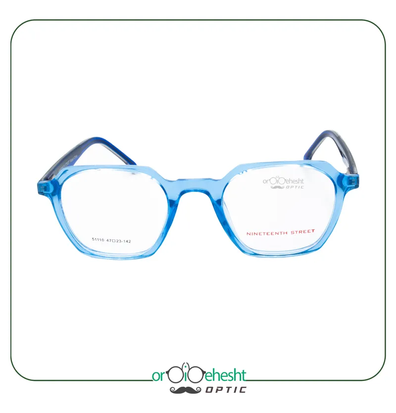 عینک طبی زنانه برند NINETEENTH کد 5110 سایز 47-23-142 | طراحی لوکس و شیک از عینک اردیبهشت
