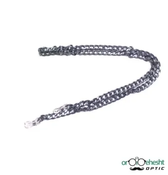 بند عینک با طرح زنجیر نقره ای