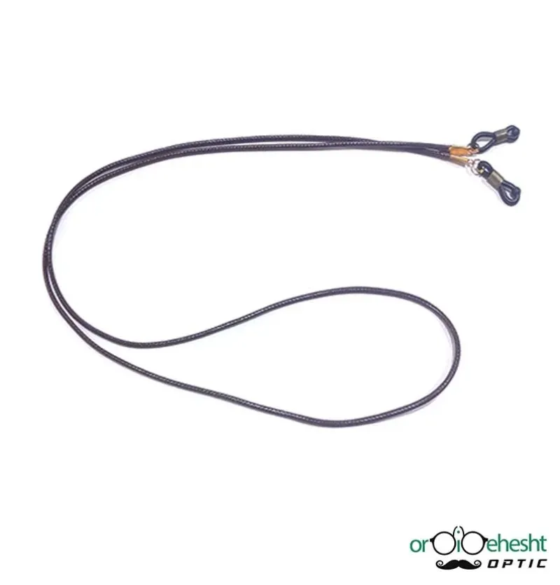 بند عینک مدل چرمی رنگ قهوه ای