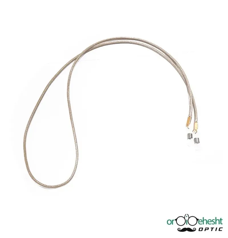 بند عینک مدل چرمی رنگ کرم