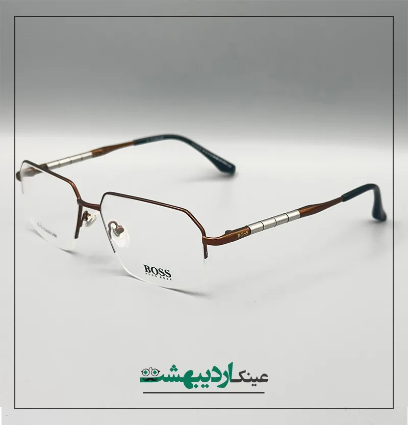 عینک طبی مردانه تیتانیوم BOSS✔️