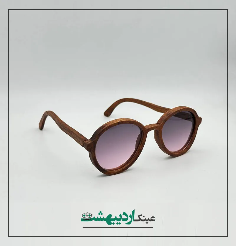 عینک آفتابی مردانه چوبی 014