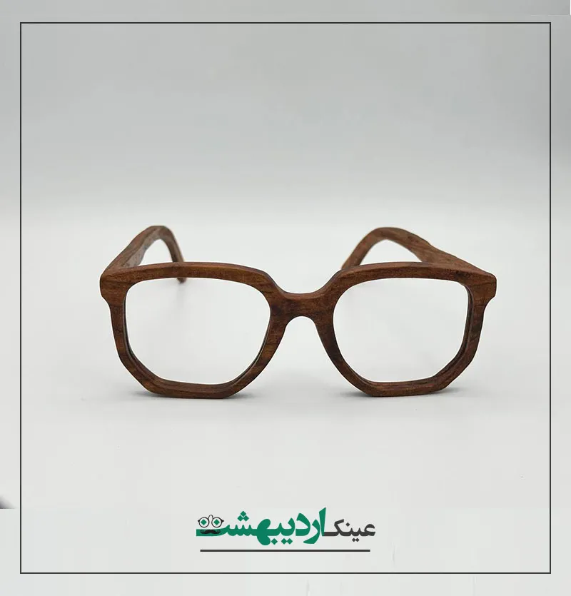 عینک طبی مردانه چوبی 015