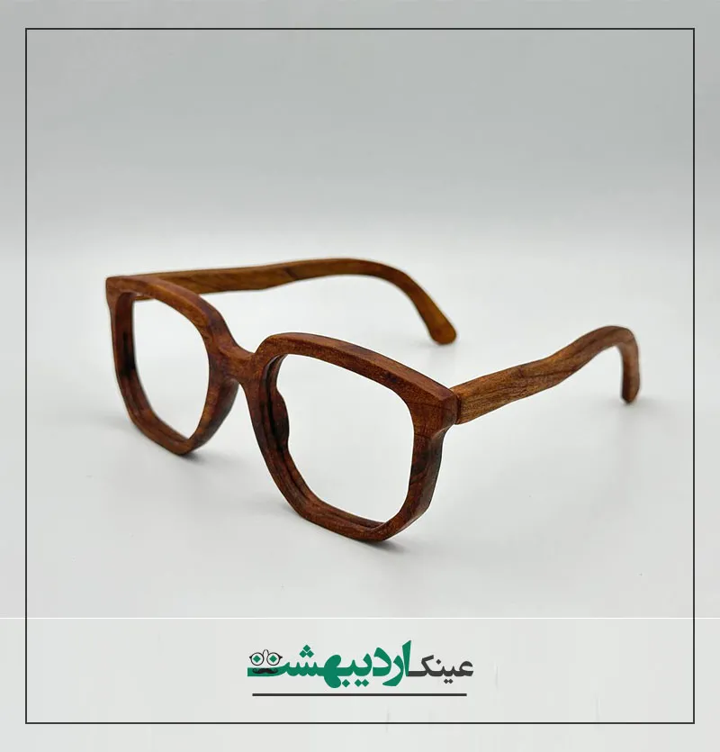 عینک طبی مردانه چوبی 015